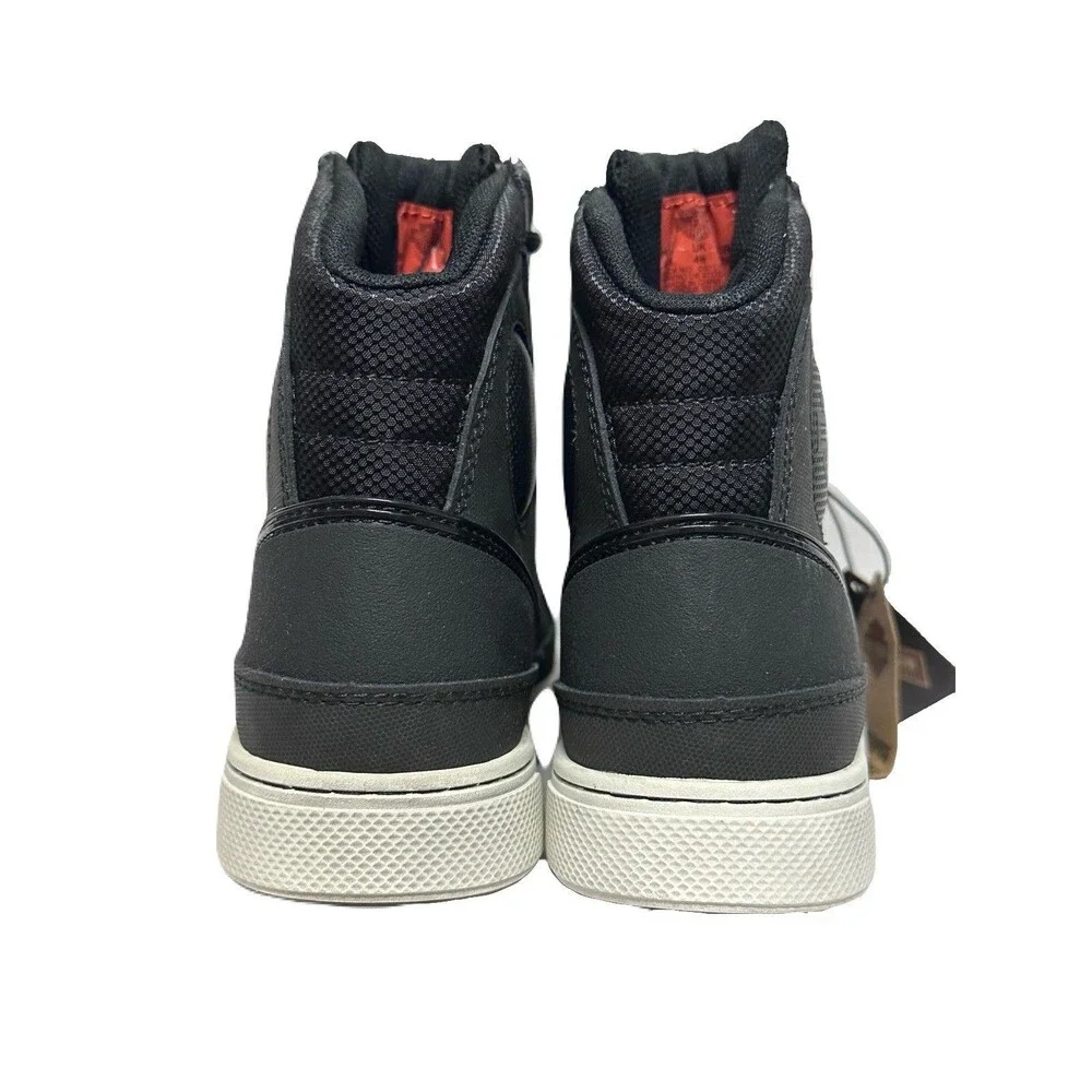 NEW Harley Davidson Vardon Womens 6.5 Black Waterproof Leather Riding Sneakers